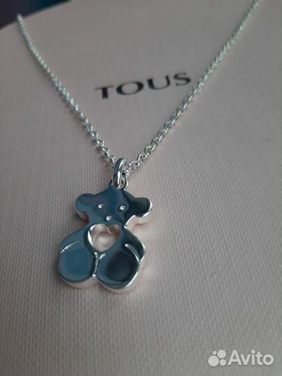 Tous кулон серебро