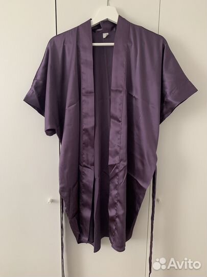 Халат женский атласный