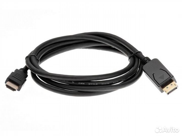 Кабель переходник DisplayPort M) hdmi M 1.8m