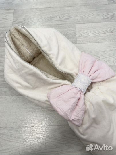 Конверт на выписку и в коляску зимний