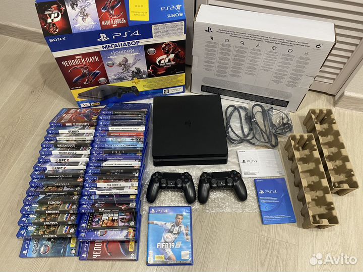 Sony PlayStation 4 Slim 2дж 550игр MK11/GTA5