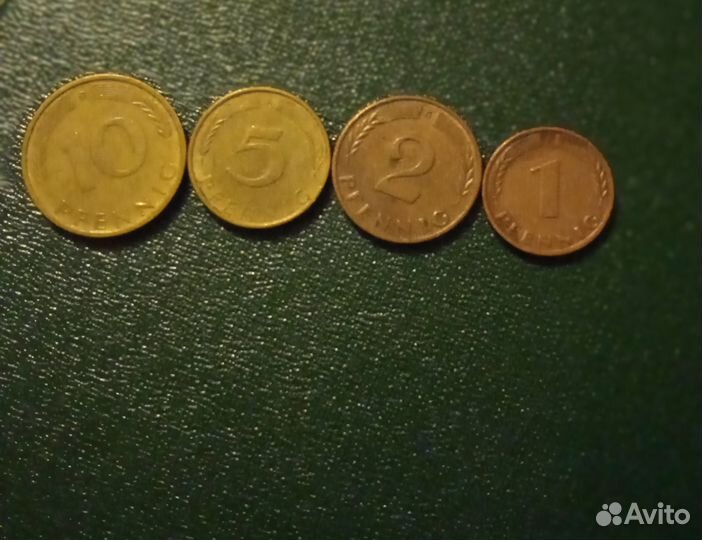Набор монет. Немецкий пфенниг