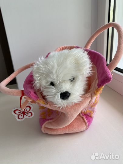 Мягкая игрушка Собачка в сумке