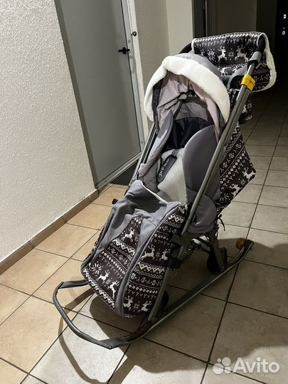 Санки коляска galaxy