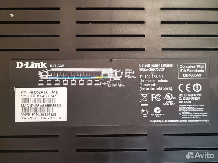 Wifi роутер с usb D-Link DIR-632