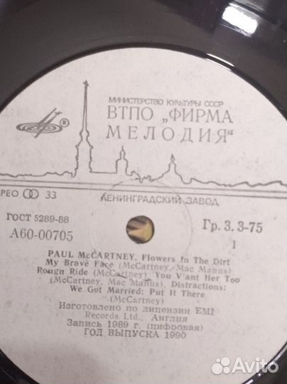 Пластинка - Flowers in the dirt