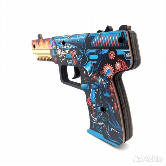 Деревянный пистолет Файв Севен Кибер-Акула Mod.2