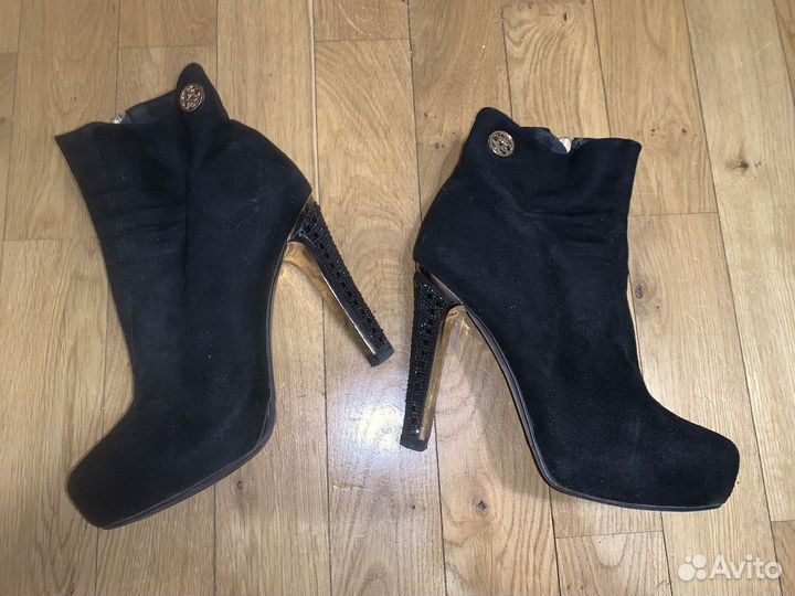 Ботильоны на высоком каблуке 38