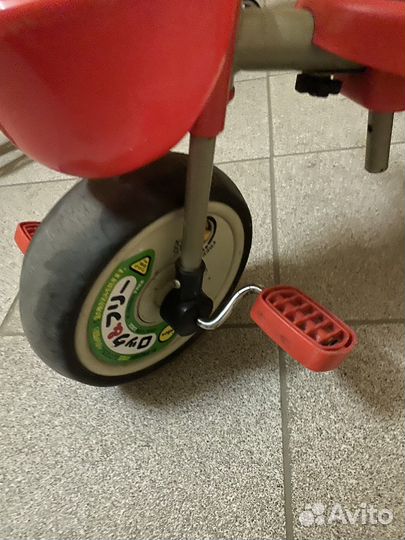 Ides cargo трехколесный велосипед с ручкой 1+