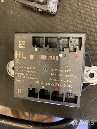 Блок комфорта двери Mercedes GLK X204, W212