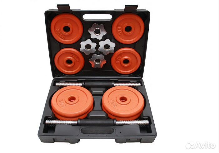 Набор гантелей, наборная гантель, гантель 18 кг