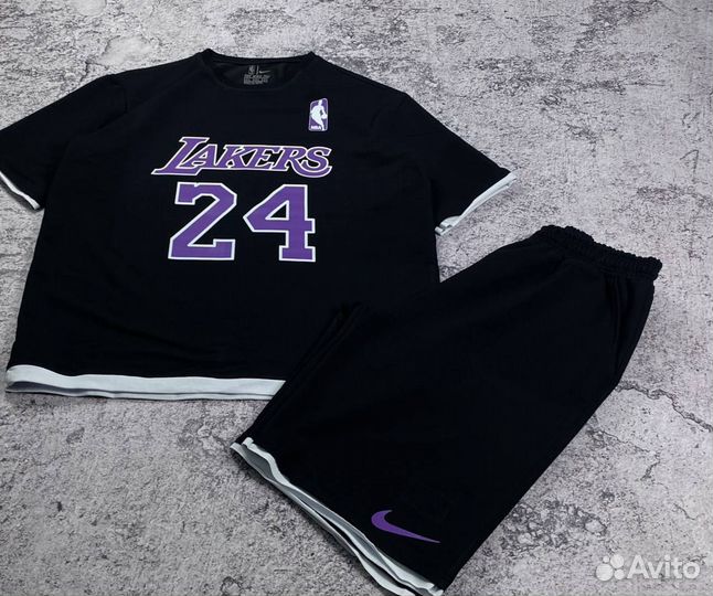 Костюм шорты и футболка Nike Lakers