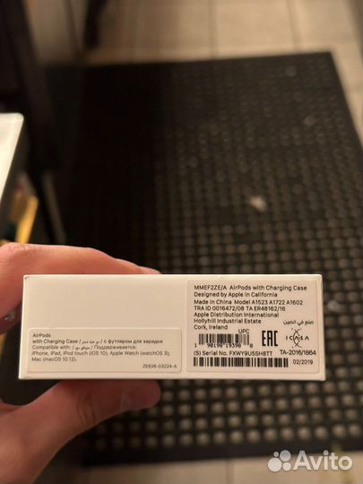 Наушники apple airpods 1 оригинал