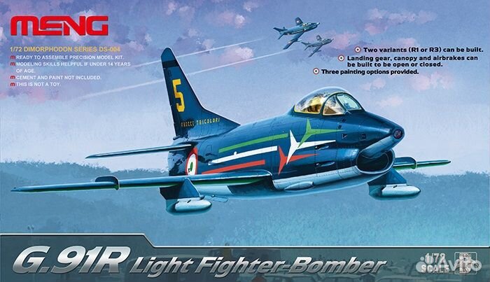 DS-004 1/72 G.91R Light Fighter Bomber Scale Pla