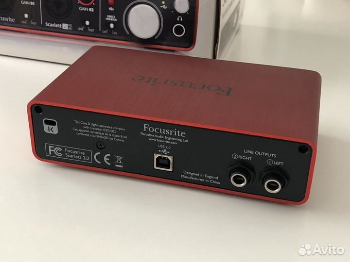 Звуковая карта focusrite scarlett