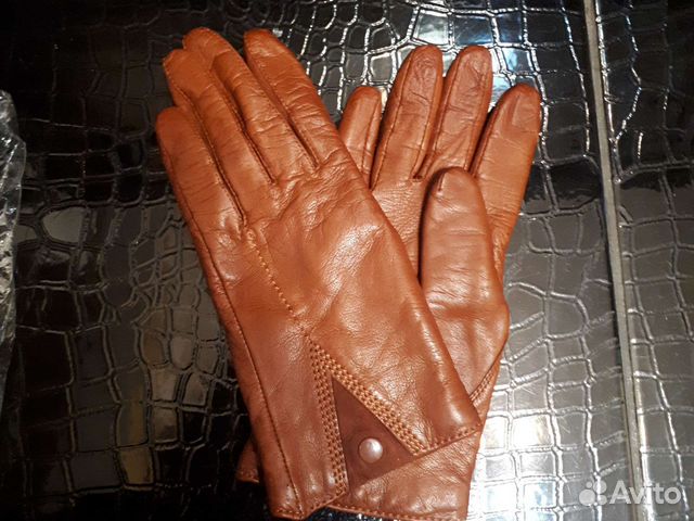 Перчатки женские кожаные 6.5