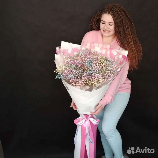 Букет гигант из гипсофилы