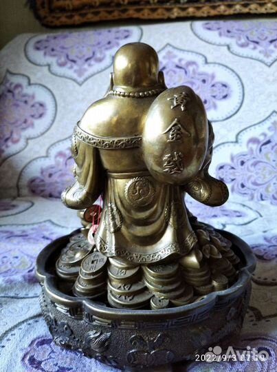 Фен-шуй. Хотей. Бронза. Богатство. Статуэтка