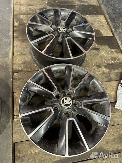 Литые диски r17 5x112 skoda оригинал