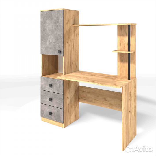 Стол ск 8 (дуб золотой крафт/ателье светлое)