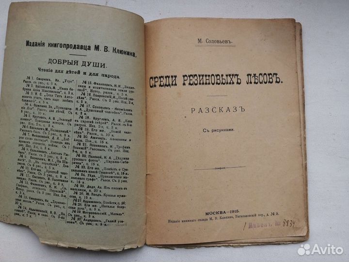 Среди резиновых лесов. 1915 год