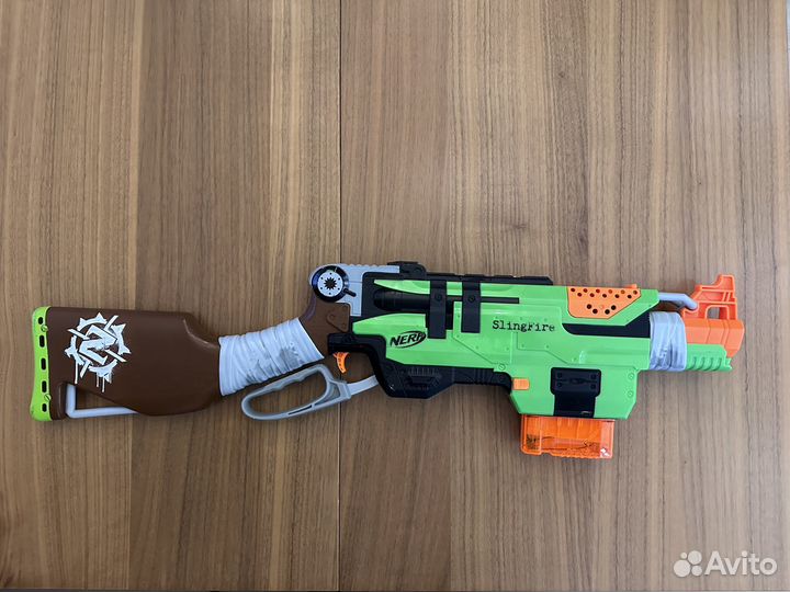 Nerf SlingFire Zombie strike, патроны