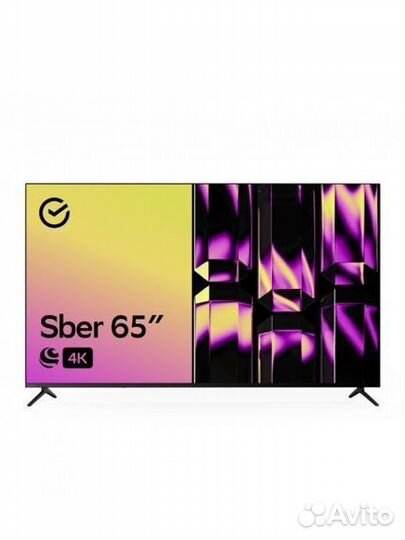 Телевизор сбер 65 Смарт тв SMART Sber tv новый