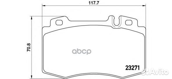 Колодки тормозные дисковые передние с датчиком
