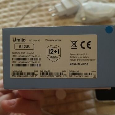 Umiio P60 Ultra 5G, 6/64 ГБ
