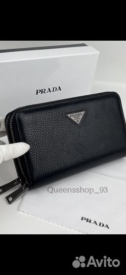 Мужской клатч мужской Prada нат кожа