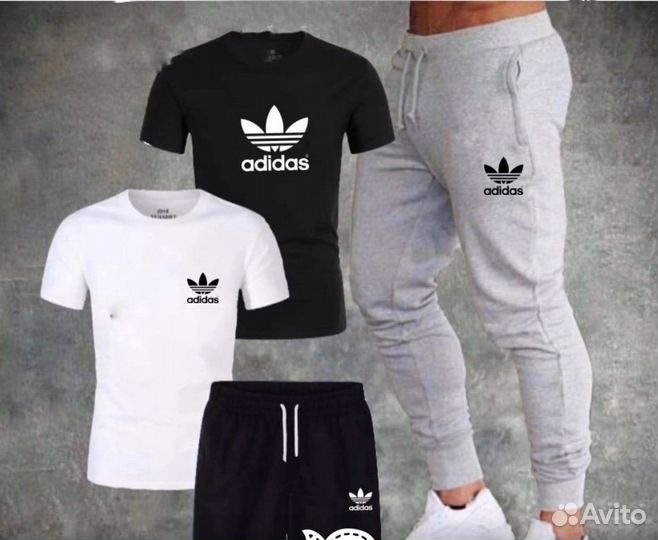 Летний спортивный костюм 4в1 adidas