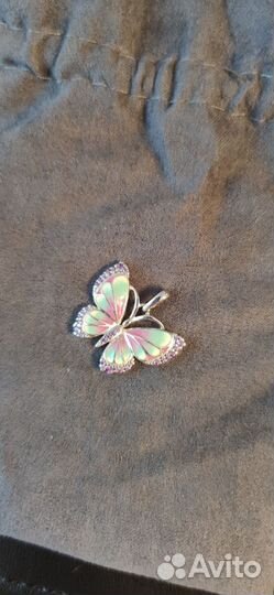 Кулон серебро с эмалью