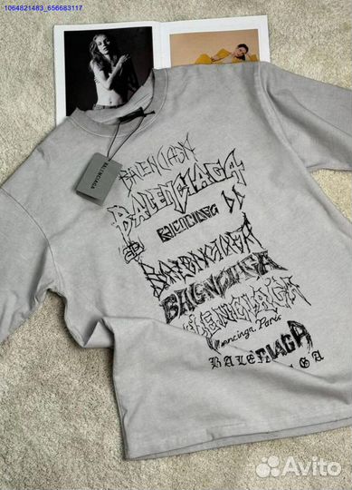 Женская футболка balenciaga (Арт.88584)