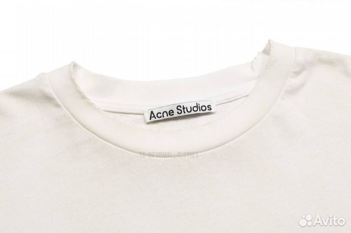 Лонгслив Acne Stockholm белый