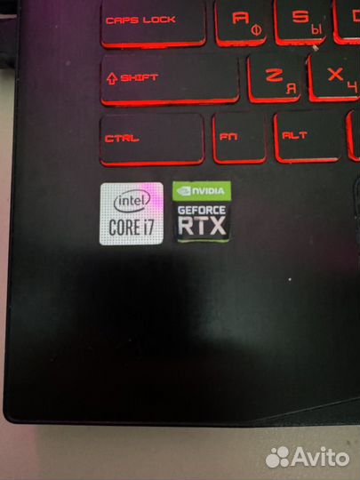 Игровой ноутбук msi rtx3050Ti intel core i7-10750h