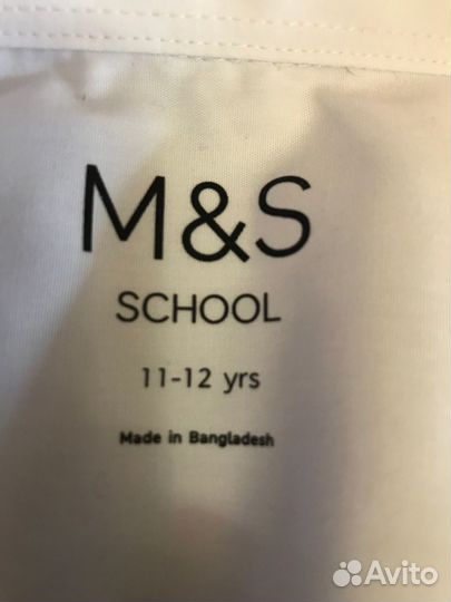 Рубашка белая Маркc анд Спенсер (marksandspencer)