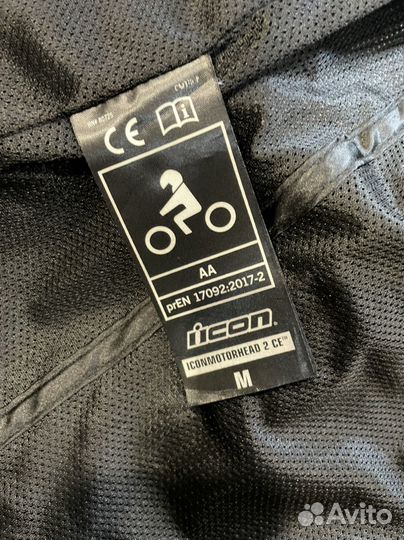 Мотокуртка кожаная icon motorhead 2 ce