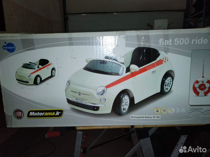 Детский электромобиль фиат 500
