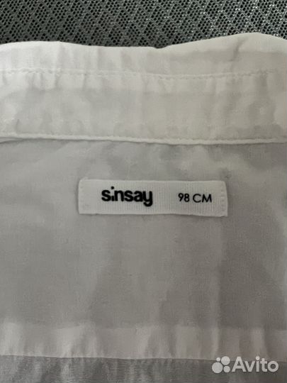 Белая рубашка для мальчика 98