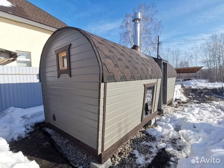 Баня бочка под ключ