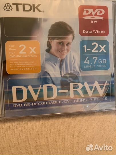 Диски чистые DWD RW и DWD R 12 шт