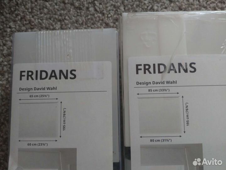 Рулонная штора IKEA фриданс 60 и 80 см белая