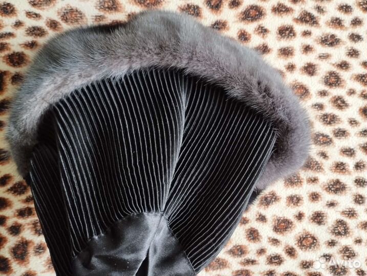 Норковый берет мягкий