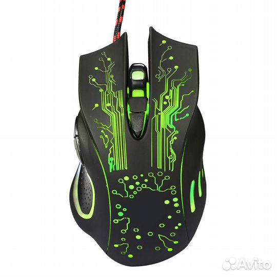 Мышь компьютерная игровая проводная c RGB