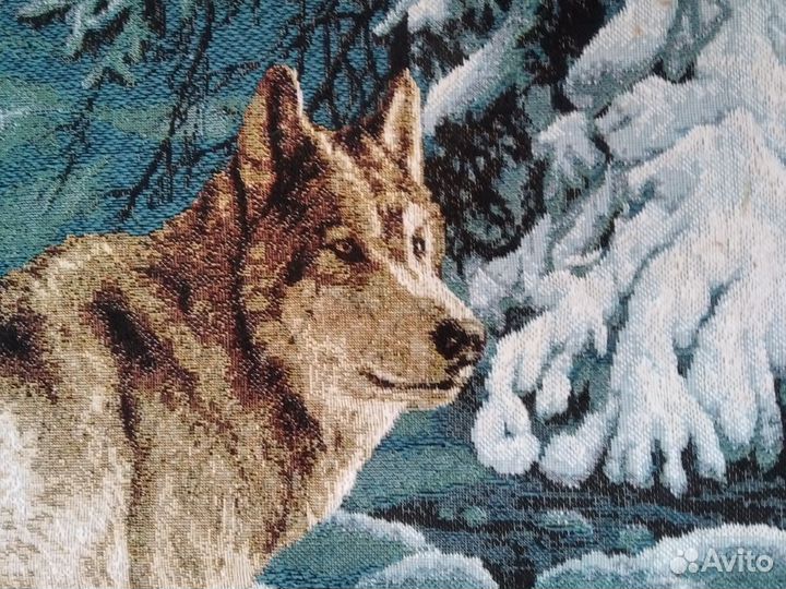 Картина волки размер 68/50 см