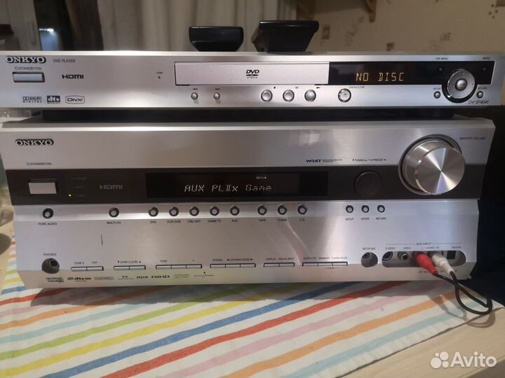 Ресивер 7,1 onkyo tx-sr605 с dvd плеером,Bluetooth