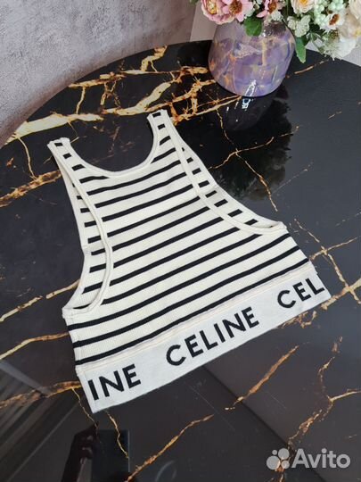 Топ celine в полоску