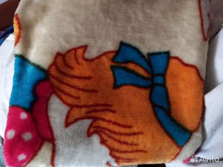 Плед детский плюшевый