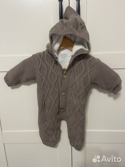 Комбинезон теплый 62-68 для новорожденного