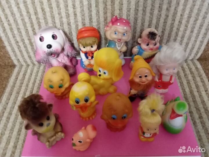 Игрушки резиновые коллекционные